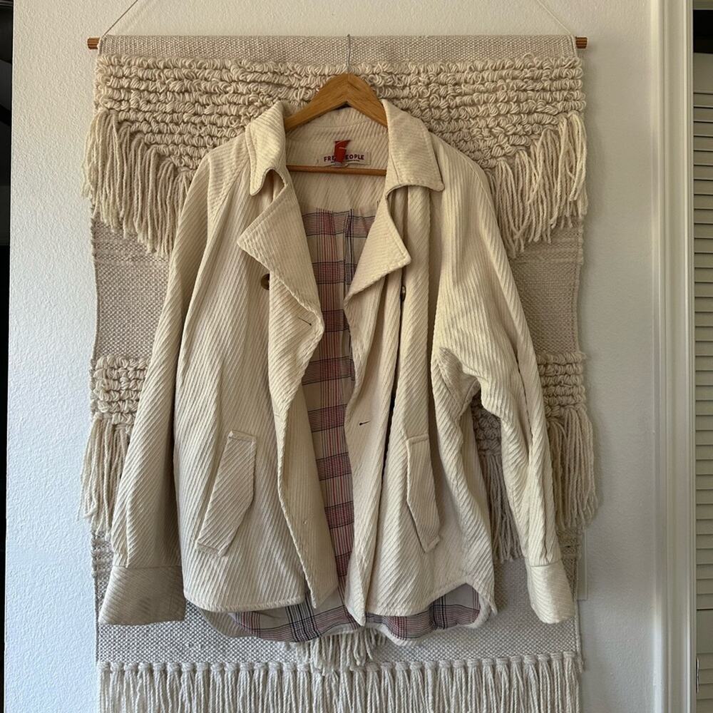 Free People Ecru Remi Shirt Jacket